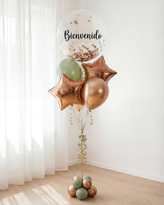 Bouquet de globos con helio